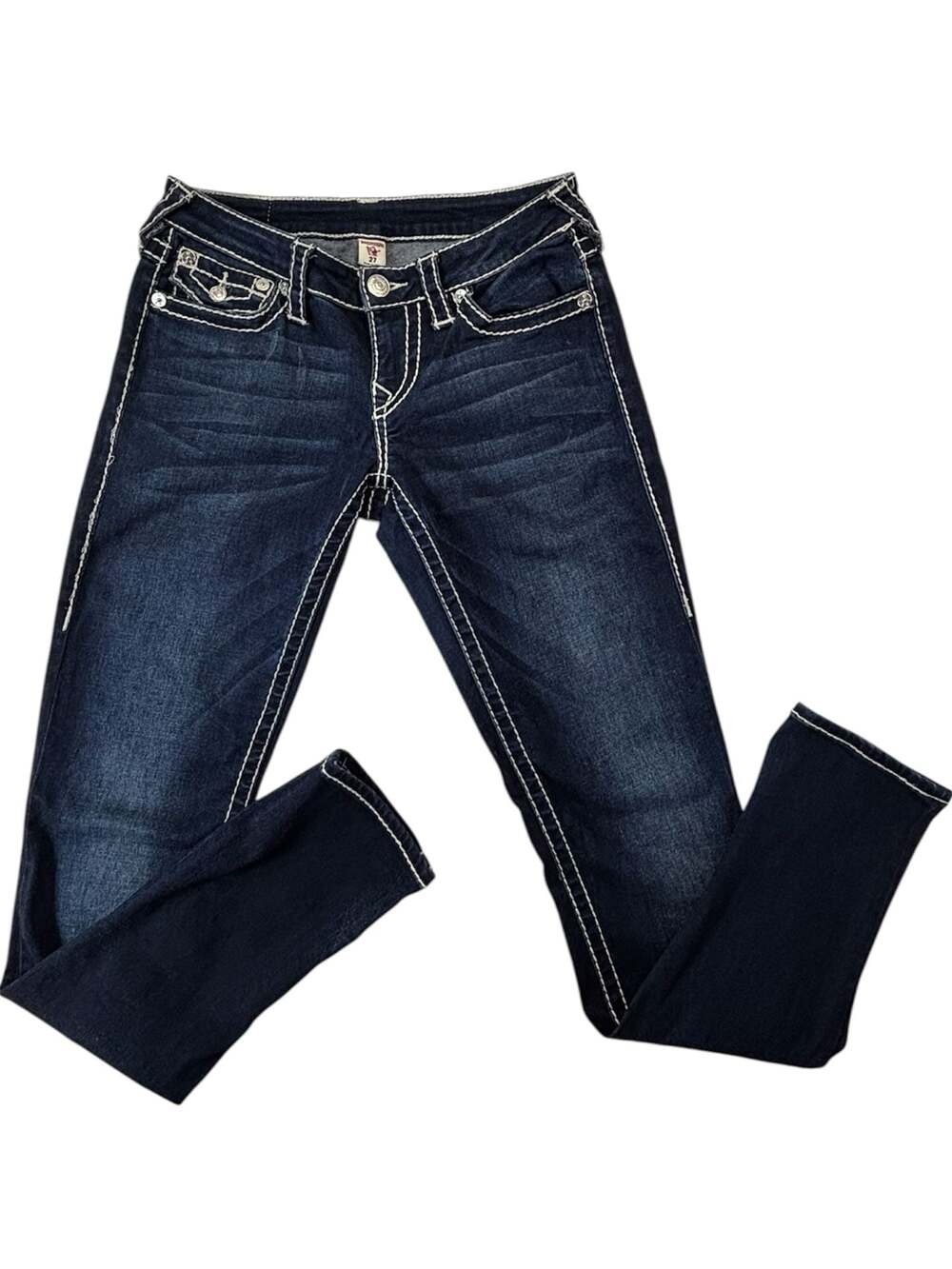 True Religion Section Skinny Super T Jeans in Dark Wash